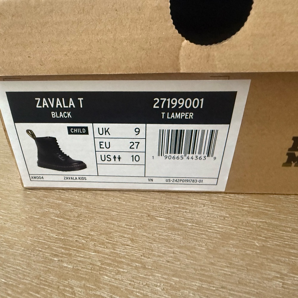 Kids Black Boots
